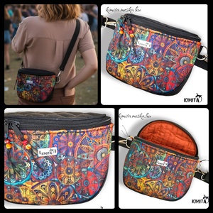 Mandalás crossbody táska - táska & tok - kézitáska & válltáska - vállon átvethető táska - Meska.hu