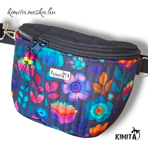 Virágok crossbody táska - táska & tok - kézitáska & válltáska - vállon átvethető táska - Meska.hu