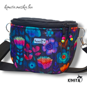 Virágok crossbody táska - táska & tok - kézitáska & válltáska - vállon átvethető táska - Meska.hu
