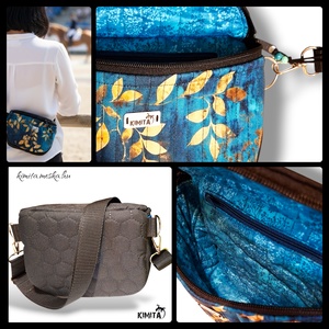 Levelek crossbody táska - táska & tok - kézitáska & válltáska - vállon átvethető táska - Meska.hu