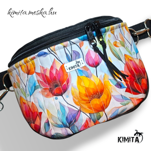 Virágok crossbody táska - Meska.hu