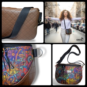 Mandalás crossbody táska - táska & tok - kézitáska & válltáska - vállon átvethető táska - Meska.hu