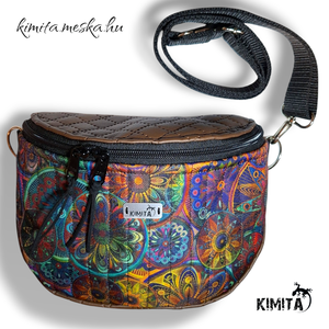 Mandalás crossbody táska - táska & tok - kézitáska & válltáska - vállon átvethető táska - Meska.hu