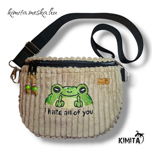Békás crossbody táska - táska & tok - kézitáska & válltáska - vállon átvethető táska - Meska.hu