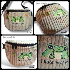 Békás crossbody táska - táska & tok - kézitáska & válltáska - vállon átvethető táska - Meska.hu