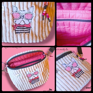 Kutyás crossbody táska - táska & tok - kézitáska & válltáska - vállon átvethető táska - Meska.hu