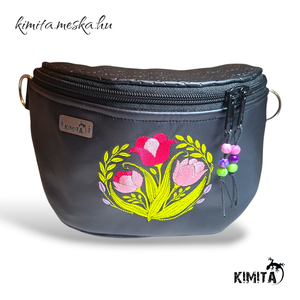 Himzett crossbody táska - táska & tok - kézitáska & válltáska - vállon átvethető táska - Meska.hu