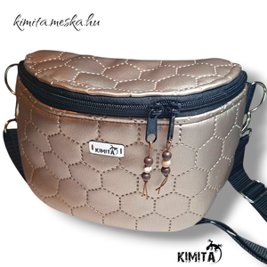 crossbody táska-arany - táska & tok - kézitáska & válltáska - vállon átvethető táska - Meska.hu