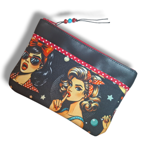 Neszesszer - rockabilly piros - Meska.hu