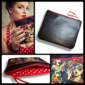 Neszesszer - rockabilly piros - táska & tok - neszesszer - Meska.hu