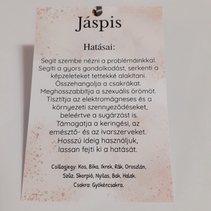 Jáspis ásvány karkötő - ékszer - karkötő - gyöngyös karkötő - Meska.hu