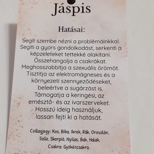 Jáspis ásvány karkötő - ékszer - karkötő - gyöngyös karkötő - Meska.hu