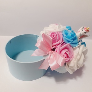 Unikornis virágbox habrózsákkal - otthon & életmód - dekoráció - Meska.hu