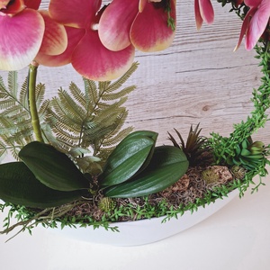 Különleges orchidea dekoráció csónak kaspóban - otthon & életmód - dekoráció - asztal és polc dekoráció - asztaldísz - Meska.hu