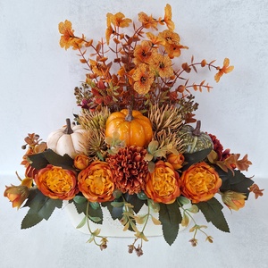 Őszi dekoráció bádog kaspóban II. - Meska.hu