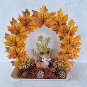 Ledes őszi dekoráció szarvassal - Meska.hu