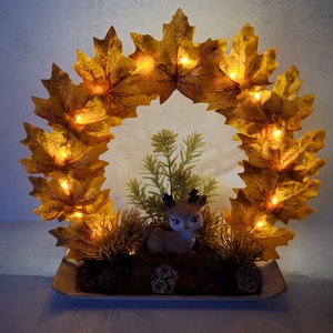 Ledes őszi dekoráció szarvassal - otthon & életmód - dekoráció - asztal és polc dekoráció - asztaldísz - Meska.hu Ledes őszi dekoráció szarvassal - otthon & életmód - dekoráció - asztal és polc dekoráció - asztaldísz - Meska.hu