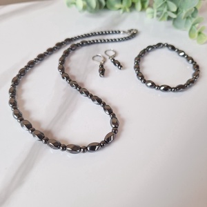 Hematit ásvány ékszer szett - ékszer - ékszerszett - Meska.hu Hematit ásvány ékszer szett - ékszer - ékszerszett - Meska.hu