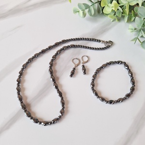 Hematit ásvány ékszer szett, Ékszer, Ékszerszett, Ékszerkészítés, MESKA