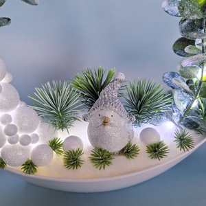 Ledes téli dekoráció  - karácsony - karácsonyi lakásdekoráció - karácsonyi fénydekoráció - Meska.hu