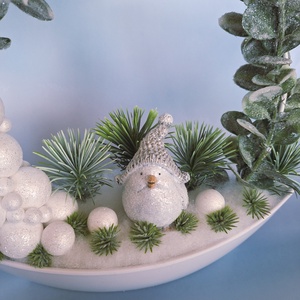 Ledes téli dekoráció  - karácsony - karácsonyi lakásdekoráció - karácsonyi fénydekoráció - Meska.hu