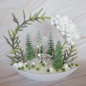 Ledes téli dekoráció IV., Karácsony, Karácsonyi lakásdekoráció, Karácsonyi fénydekoráció, , MESKA