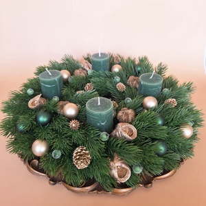 Adventi koszorú I., Karácsony, Adventi díszek, Adventi koszorú, , MESKA