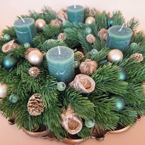 Adventi koszorú I. - karácsony - adventi díszek - adventi koszorú - Meska.hu