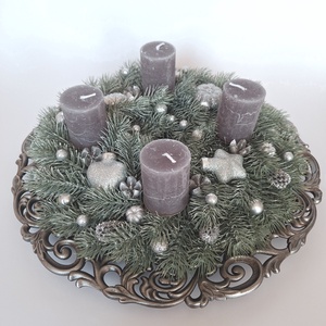 Adventi koszorú III. - karácsony - adventi díszek - adventi koszorú - Meska.hu