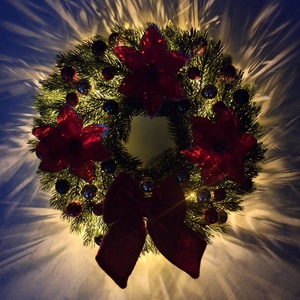 Ledes karácsonyi ajtódísz - karácsony - karácsonyi lakásdekoráció - karácsonyi ajtódíszek - Meska.hu