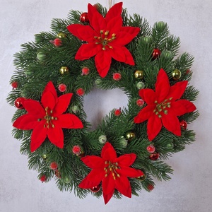 Ledes karácsonyi ajtódísz II., Karácsony, Karácsonyi lakásdekoráció, Karácsonyi ajtódíszek, , MESKA