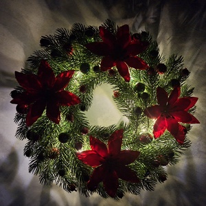 Ledes karácsonyi ajtódísz II. - karácsony - karácsonyi lakásdekoráció - karácsonyi ajtódíszek - Meska.hu