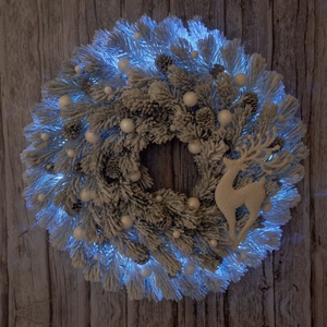 Ledes karácsonyi ajtódísz-hamvas - karácsony - karácsonyi lakásdekoráció - karácsonyi ajtódíszek - Meska.hu