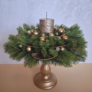 Talpas ünnepi asztaldísz-arany - Meska.hu