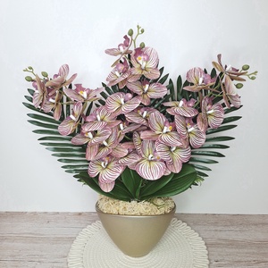 Különleges orchidea dekoráció kerámia kaspóban - Meska.hu