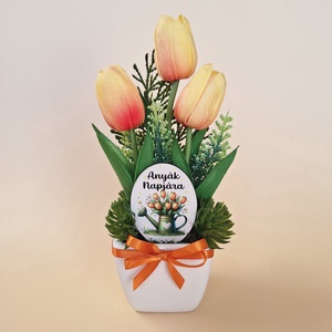 Anyák napi tulipán-sárga  - Meska.hu