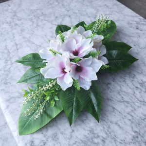 Magnóliás sírdísz, Otthon & Életmód, Vallás, Temetkezési tárgy, Sírdísz, kegyeleti dísz, , MESKA