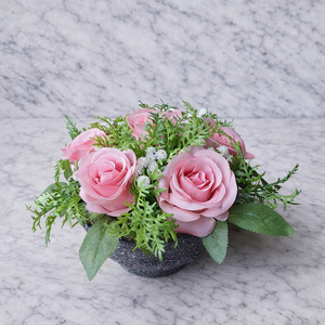 Élethű rózsás sírdísz - otthon & életmód - vallás - temetkezési tárgy - sírdísz, kegyeleti dísz - Meska.hu