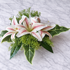 Sírdísz liliommal - otthon & életmód - vallás - temetkezési tárgy - sírdísz, kegyeleti dísz - Meska.hu