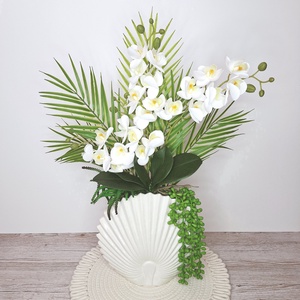 Különleges orchidea dekoráció kerámia kaspóban II. - otthon & életmód - virágdekoráció - virágdíszek - virágdísz kaspóban - Meska.hu