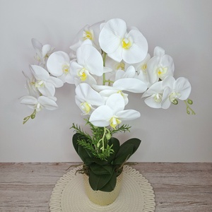 Különleges orchidea dekoráció kerámia kaspóban III. - otthon & életmód - dekoráció - virágdekoráció - virágdíszek - virágdísz kaspóban - Meska.hu