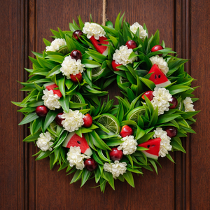 Nyári ajtódísz gyümölcsökkel, Otthon & Életmód, Dekoráció, Ajtó- és ablak dekoráció, Ajtódísz & Kopogtató, , MESKA