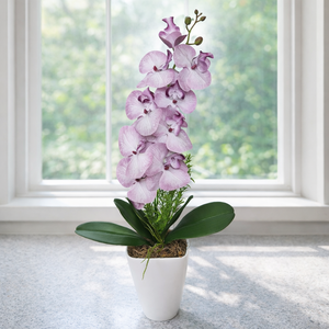 Orchidea dekoráció kerámia kaspóban III. - Meska.hu