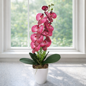 Orchidea dekoráció kerámia kaspóban II. - Meska.hu