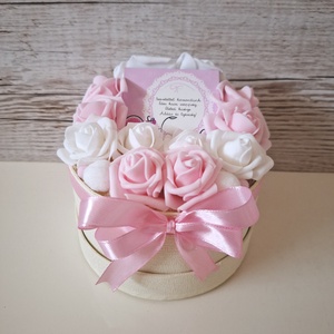  Babaköszöntő virágbox-lánynak - otthon & életmód - virágdekoráció - virágok - virágbox - Meska.hu