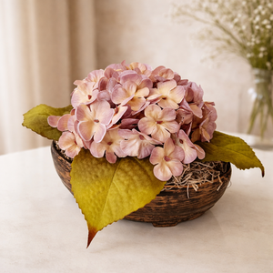 Hortenzia asztaldísz, Otthon & Életmód, Virágdekoráció, Virágdíszek, Virágdísz kaspóban, , MESKA