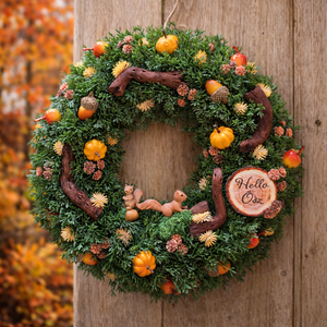 Ledes őszi kopogtató, Otthon & Életmód, Dekoráció, Ajtó- és ablak dekoráció, Ajtódísz & Kopogtató, , MESKA