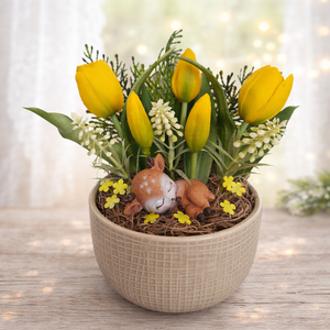 Őzikés tavaszi asztaldísz IV. - Meska.hu