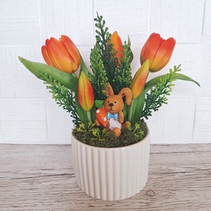   Húsveti dísz nyuszival - otthon & életmód - dekoráció - asztal és polc dekoráció - asztaldísz - Meska.hu