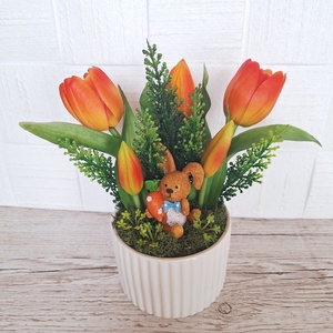   Húsveti dísz nyuszival - otthon & életmód - dekoráció - asztal és polc dekoráció - asztaldísz - Meska.hu